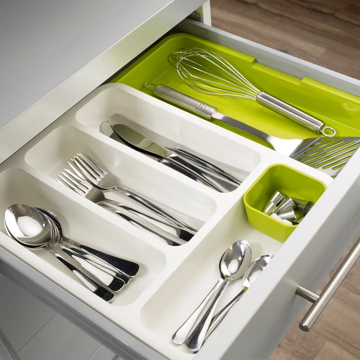 Joseph Joseph - DrawerStore ausziehbarer Besteckkasten, grau