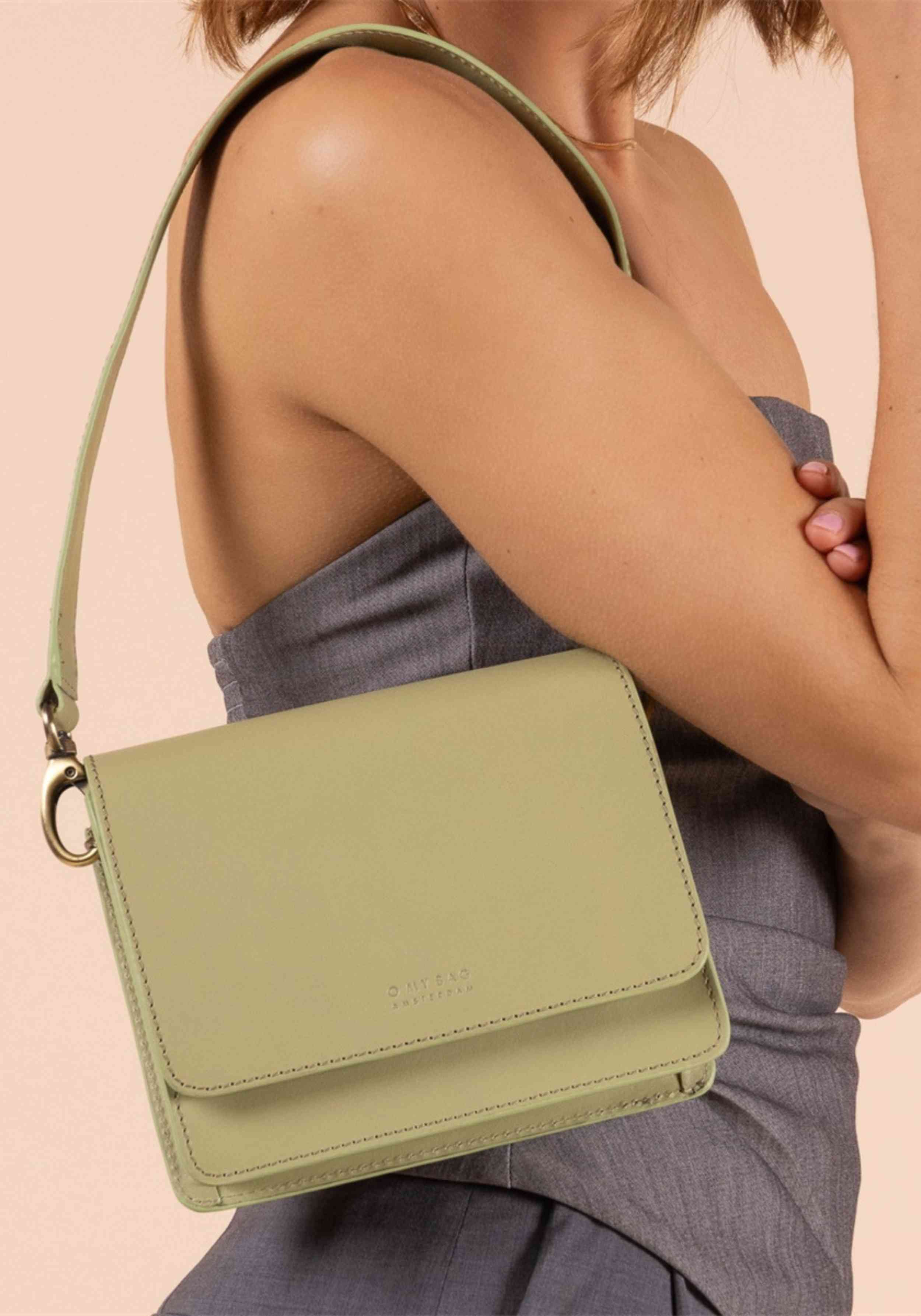 O My Bag Handtasche Audrey Mini Tea Green Classic Leather