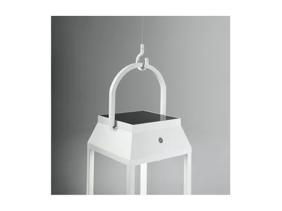 Lampe solaire et rechargeable intérieur/extérieur LANTERNA par Perenz Blanc Mat