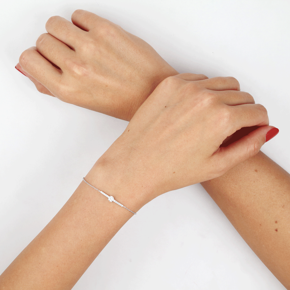 Bracelet Tovia Argent Blanc Oxyde De Zirconium