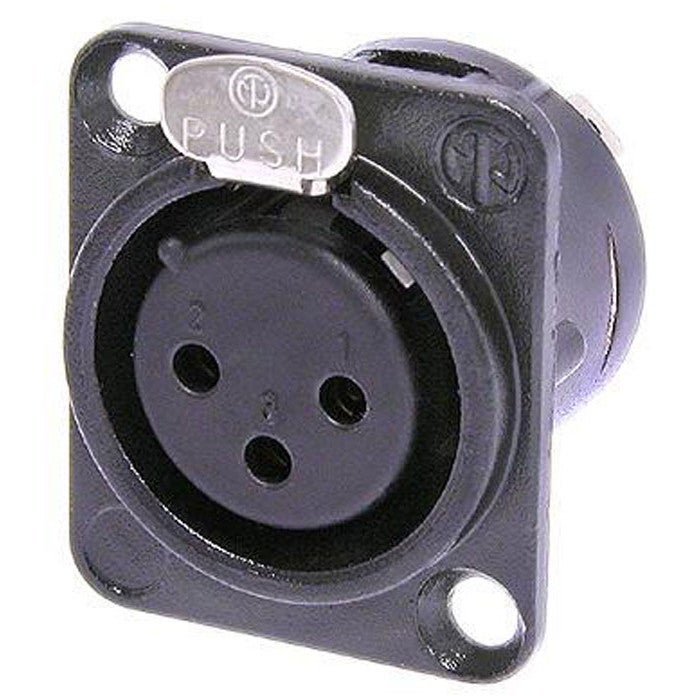 Neutrik NC3FD-L-B-1 xlr chassisdeel female