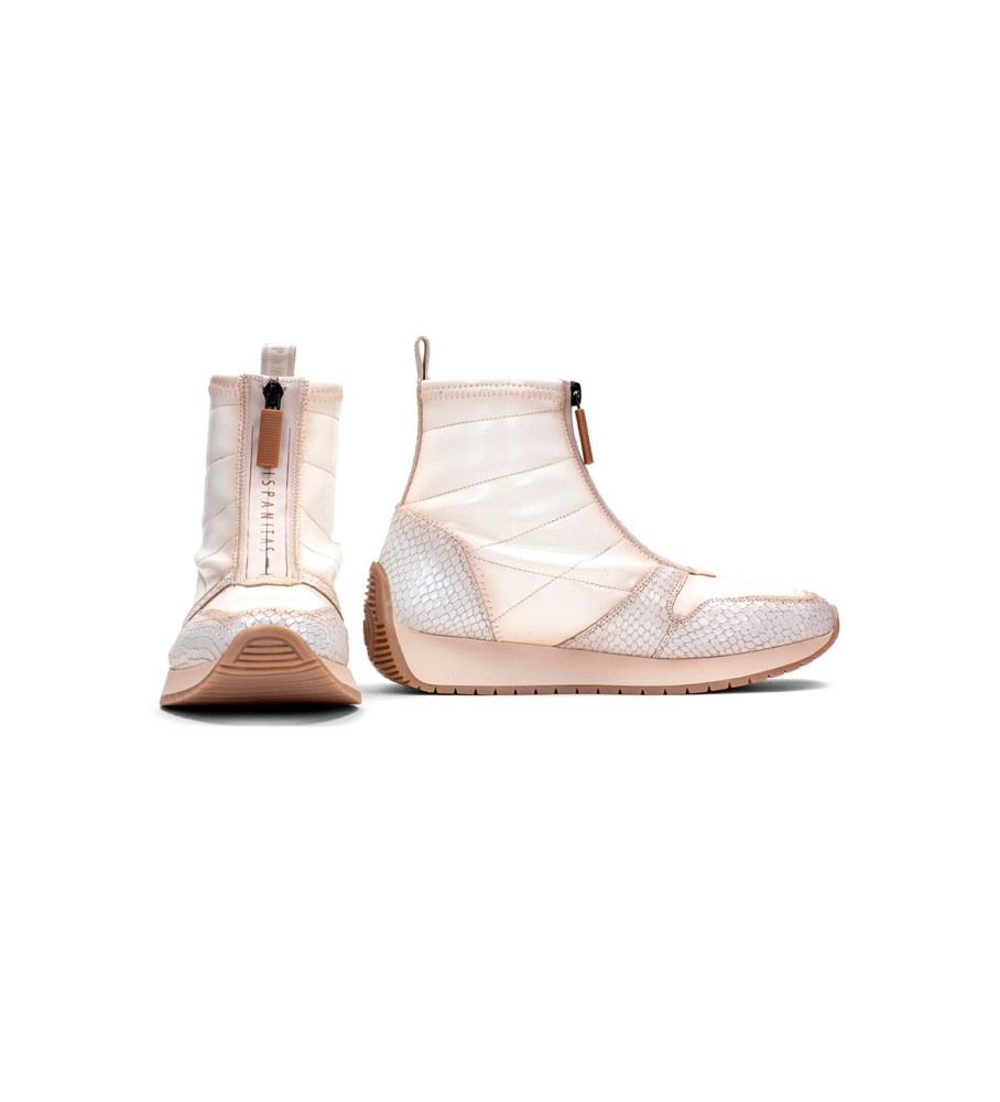 Hispanitas Rafaella Botins de couro Taupe