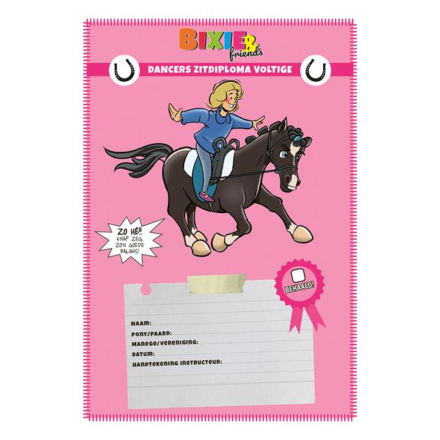Diploma KNHS Bixie&Friends Zitdiploma Voltige