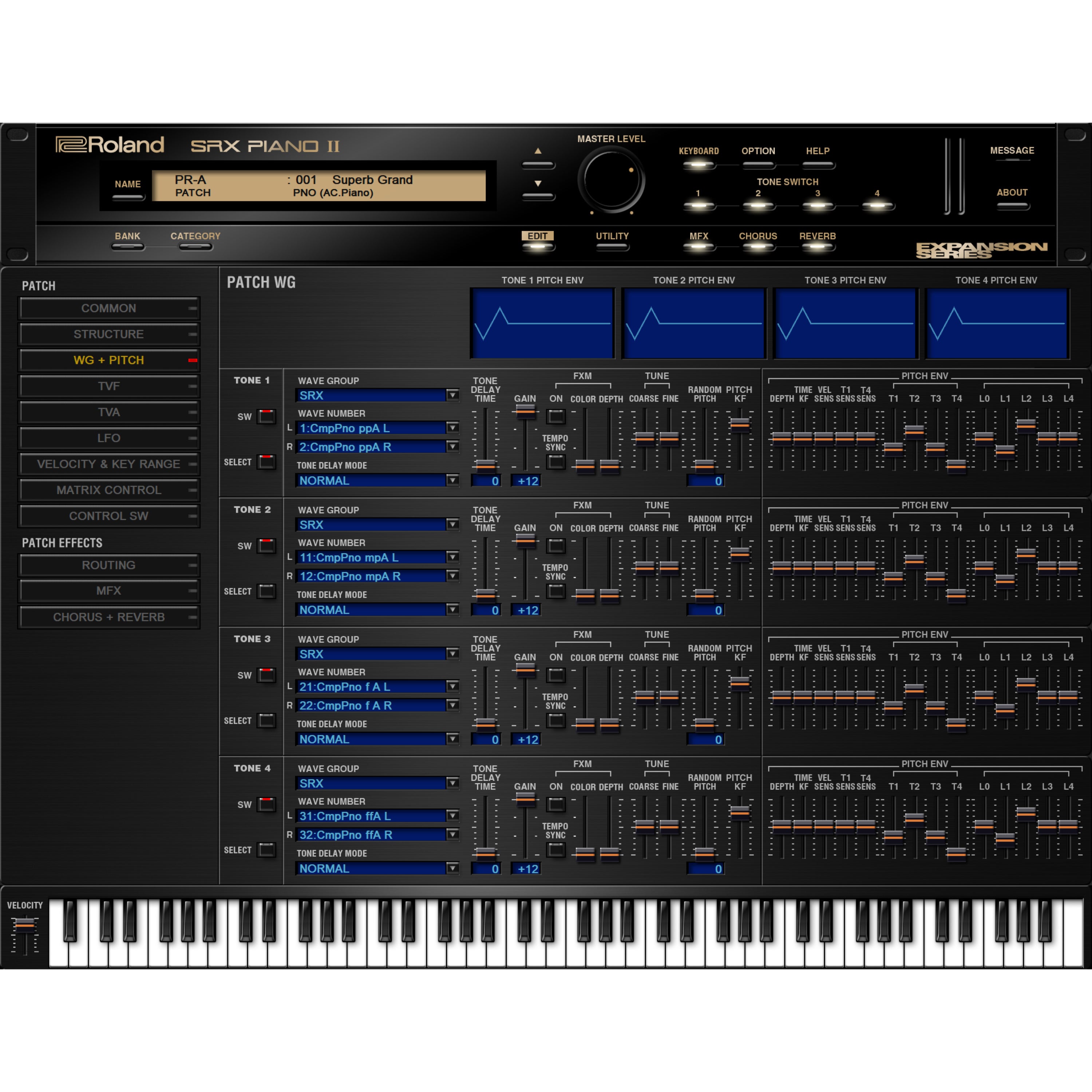 Roland Cloud SRX Piano II (download)