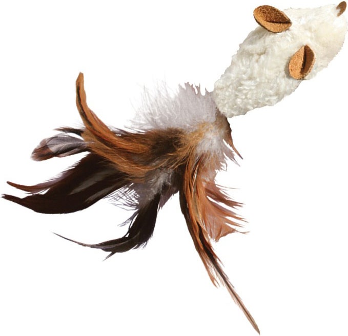 Kong kattenspeelgoed Refillables muis beige 9,5 x 3,8 x 21,6
