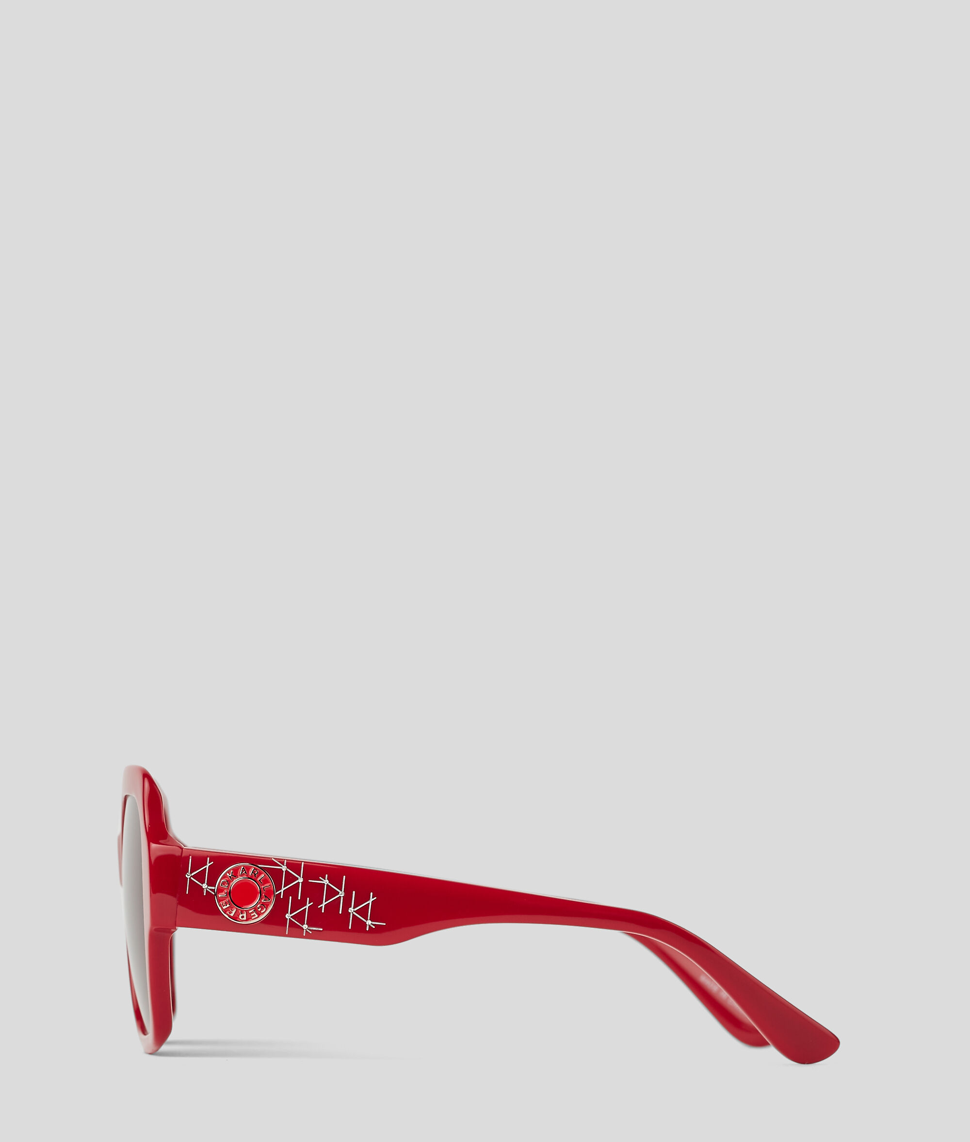 Lunettes de soleil avec logo Karl circulaire en métal