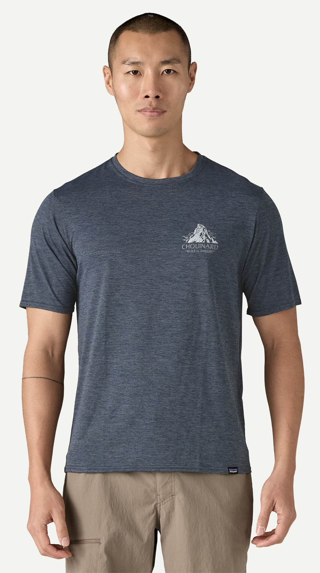Capilene Cool Daily Graphic Shirt Herre Chouinard Crest: Smolder Blue X-Dye