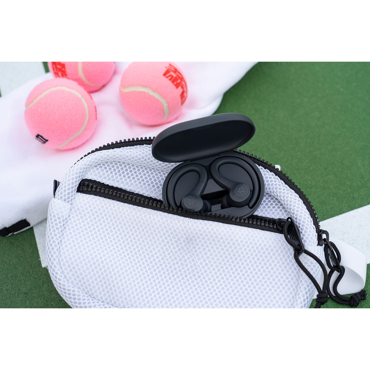 JLab Go Air Sport helt trådløse in-ear hodetelefoner (grafitt)