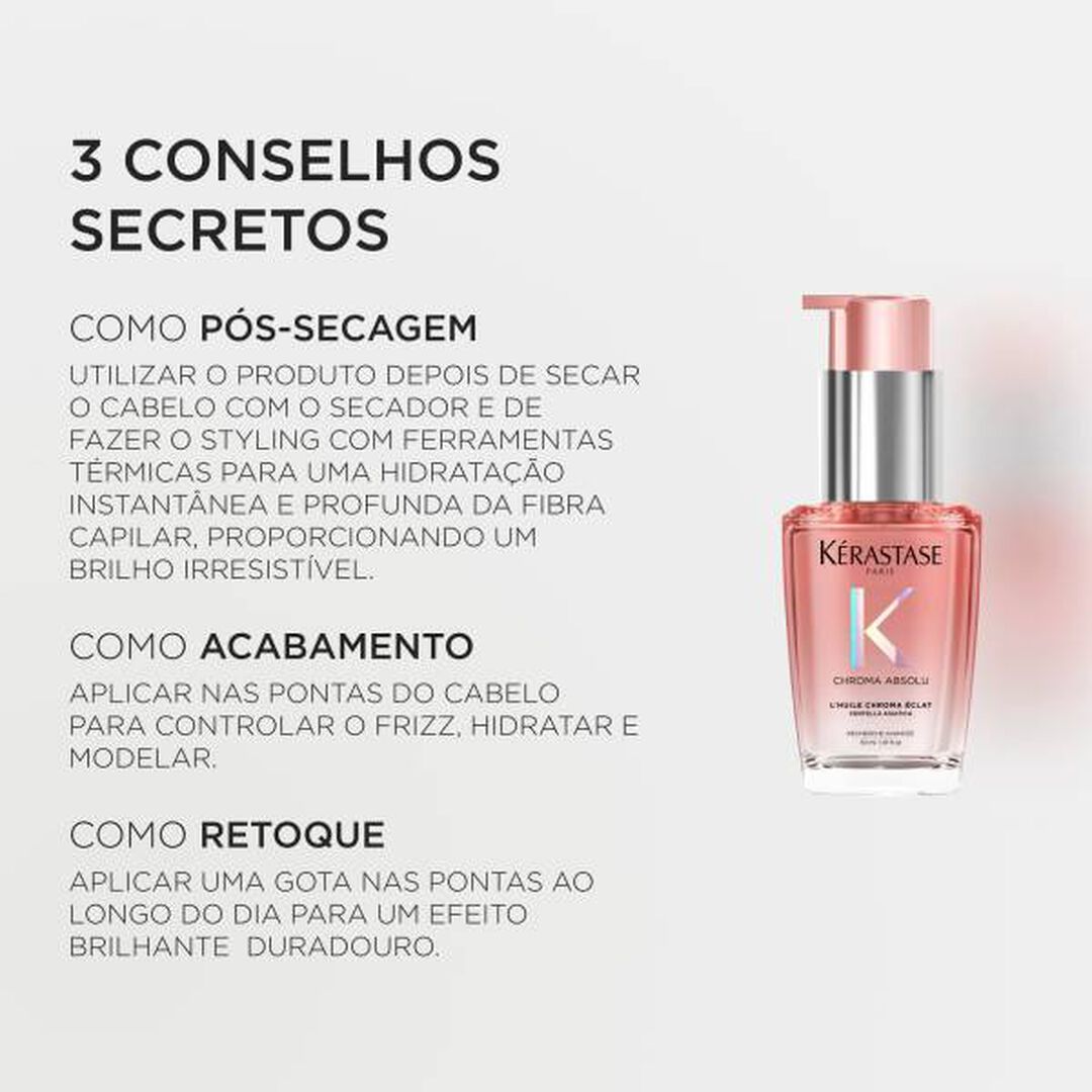 KERASTASE Chroma Absolu ÓLEO SUBLIMADOR DE BRILHO  L'HUILE CHROMA ÉCLAT - 30ml