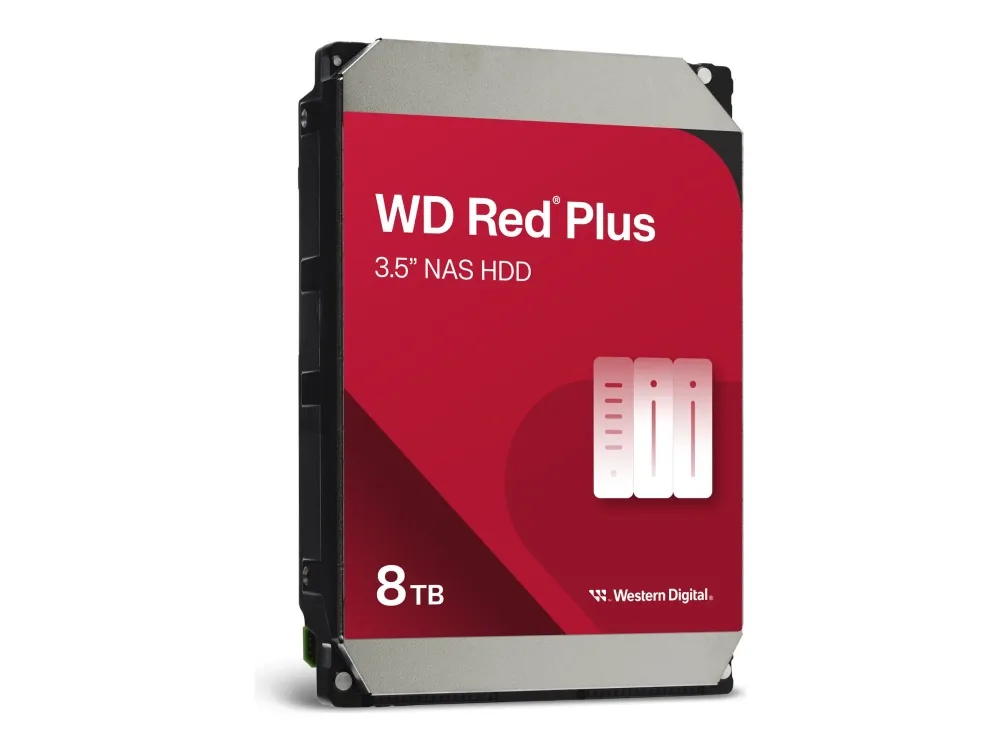 WD Red Plus WD80EFPX - Harddisk - 8 TB - intern - 3.5