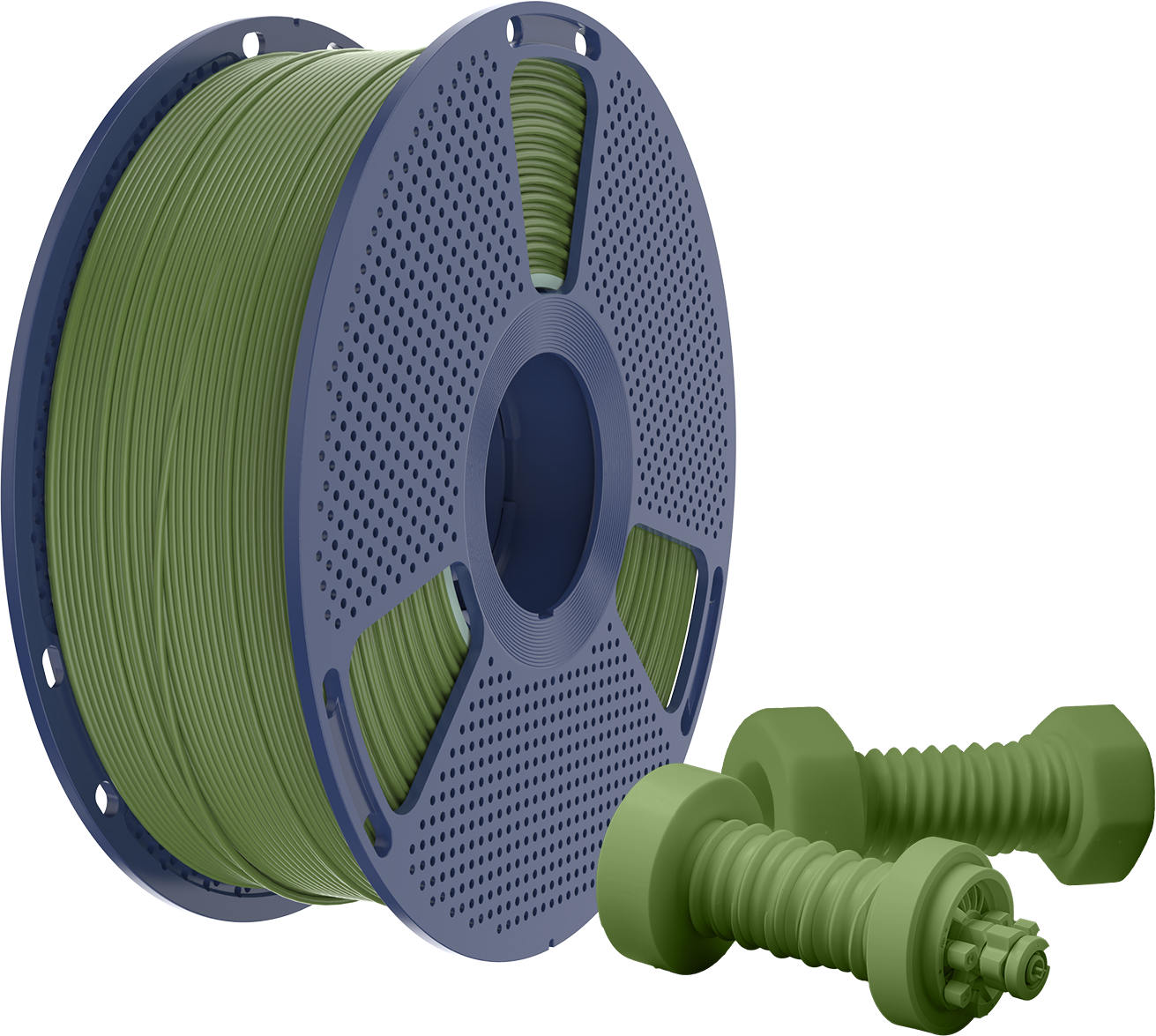 SUNLU  High-Speed ABS Olive Green, 1,75 mm / 1000 g    ABS Filament für High Speed Druck mit bis zu 350 mm/s in Olive Green