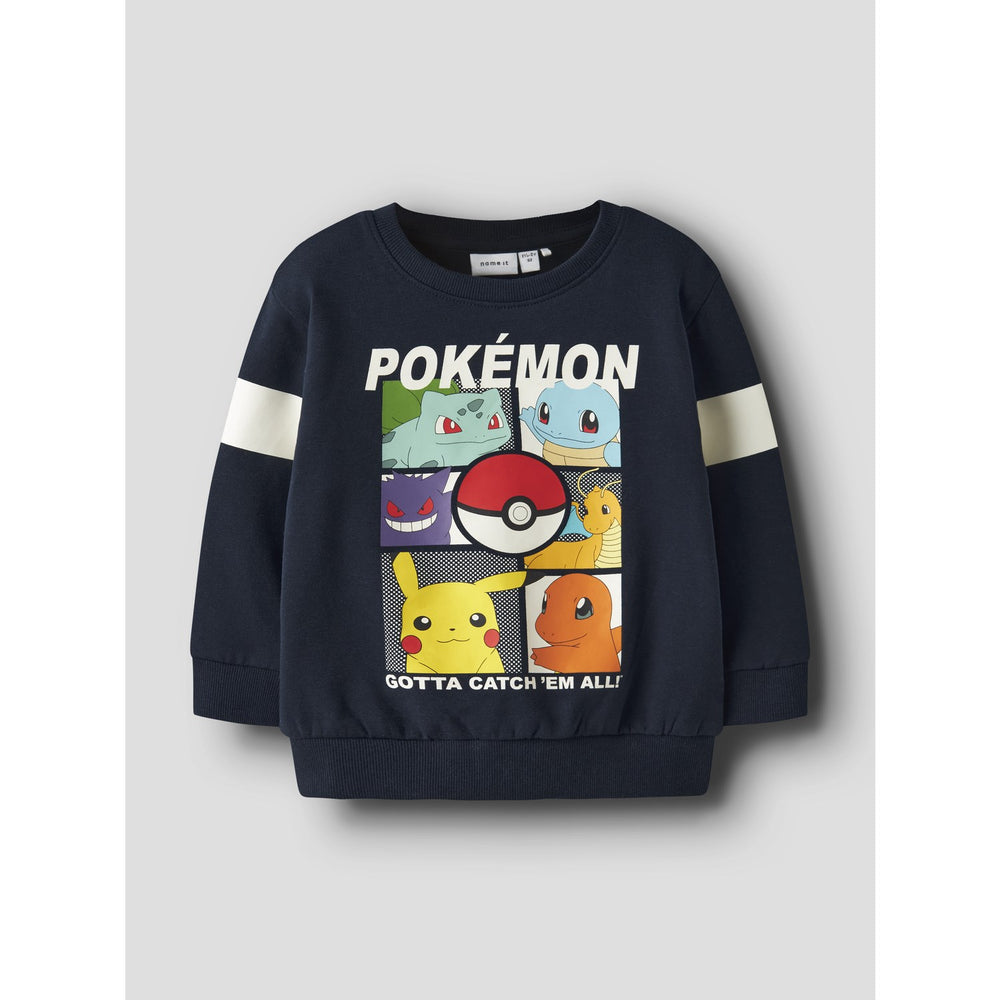 Køb Name It Navy Blazer Nmmjussy Pokemon Nreg Sweat Bru Noos Sky
