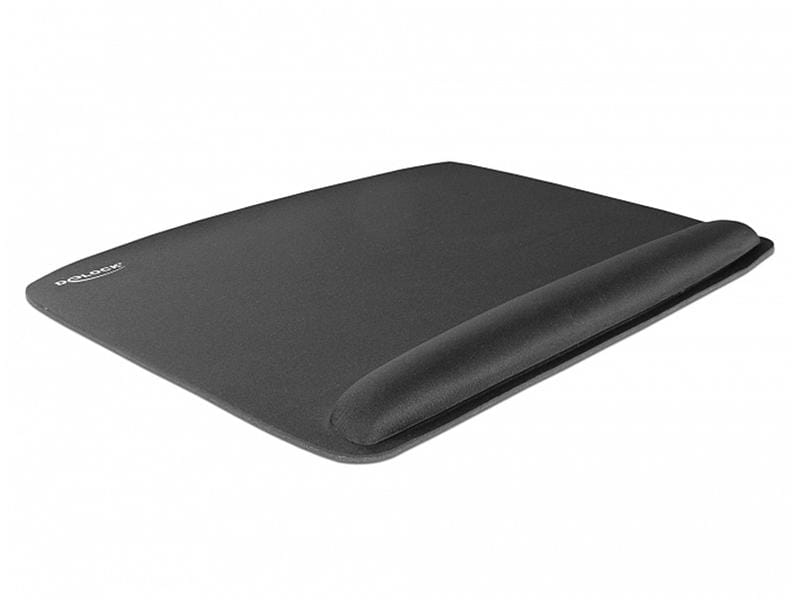 Delock Ergonomische Mausmatte mit Handballenauflage Schwarz Ergonomische Mausmatte mit Handgelenkauflage