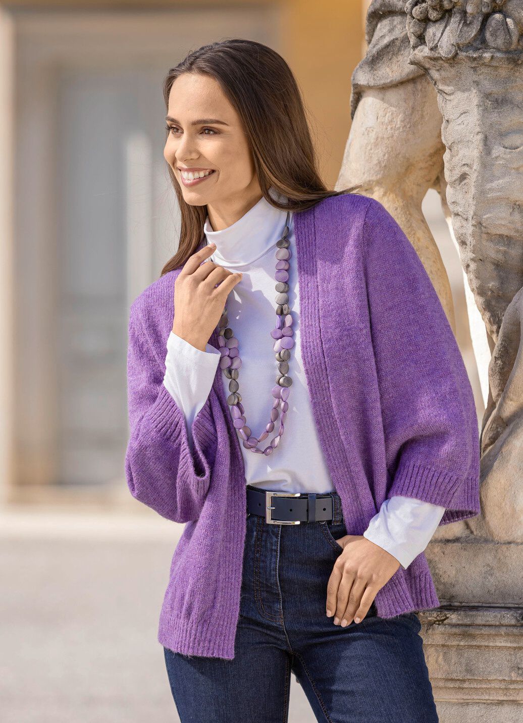 Strickjacke mit Alpaka