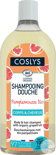 Coslys Shampoing Douche Pamplemousse Bio Corps Et Cheveux Flacon 750ml