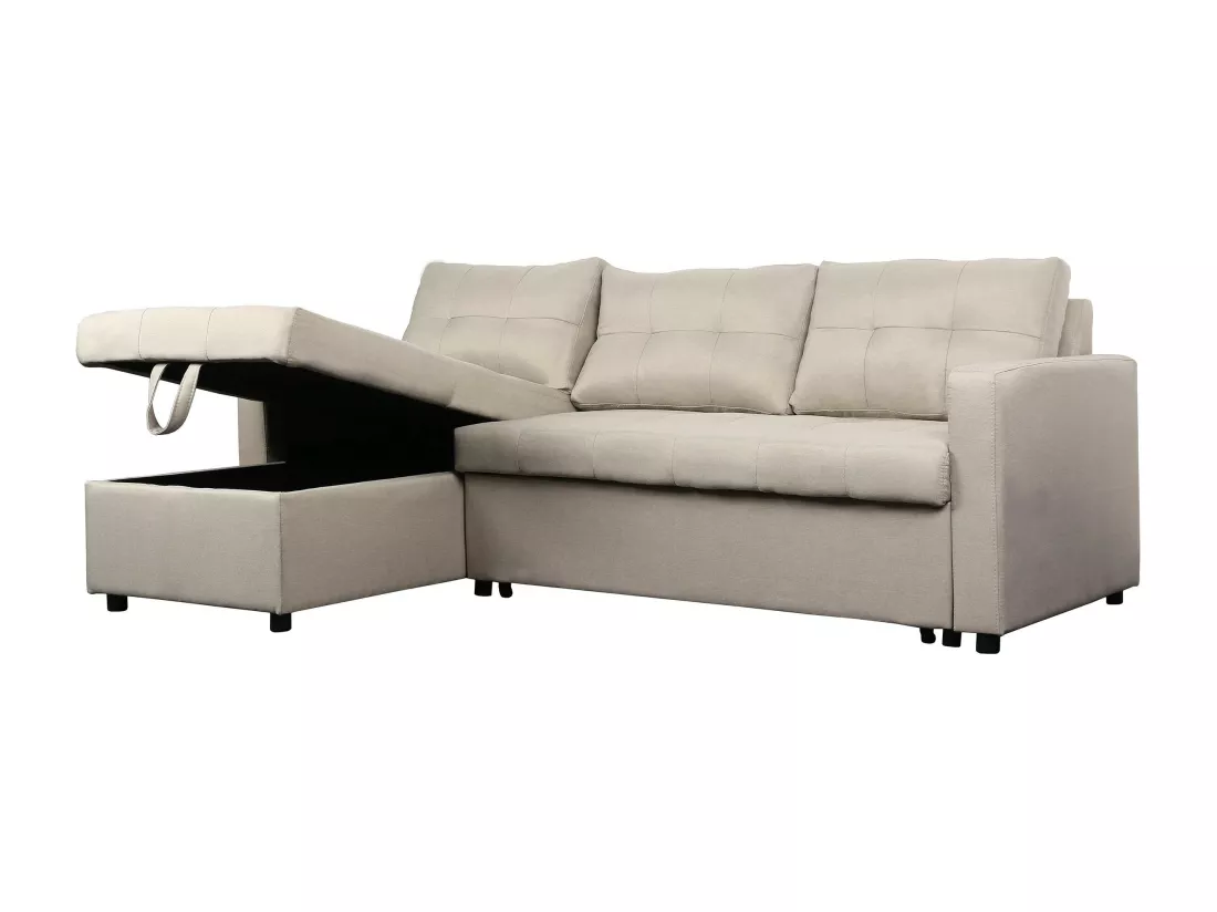 Canapé d'Angle Convertible Tissu 