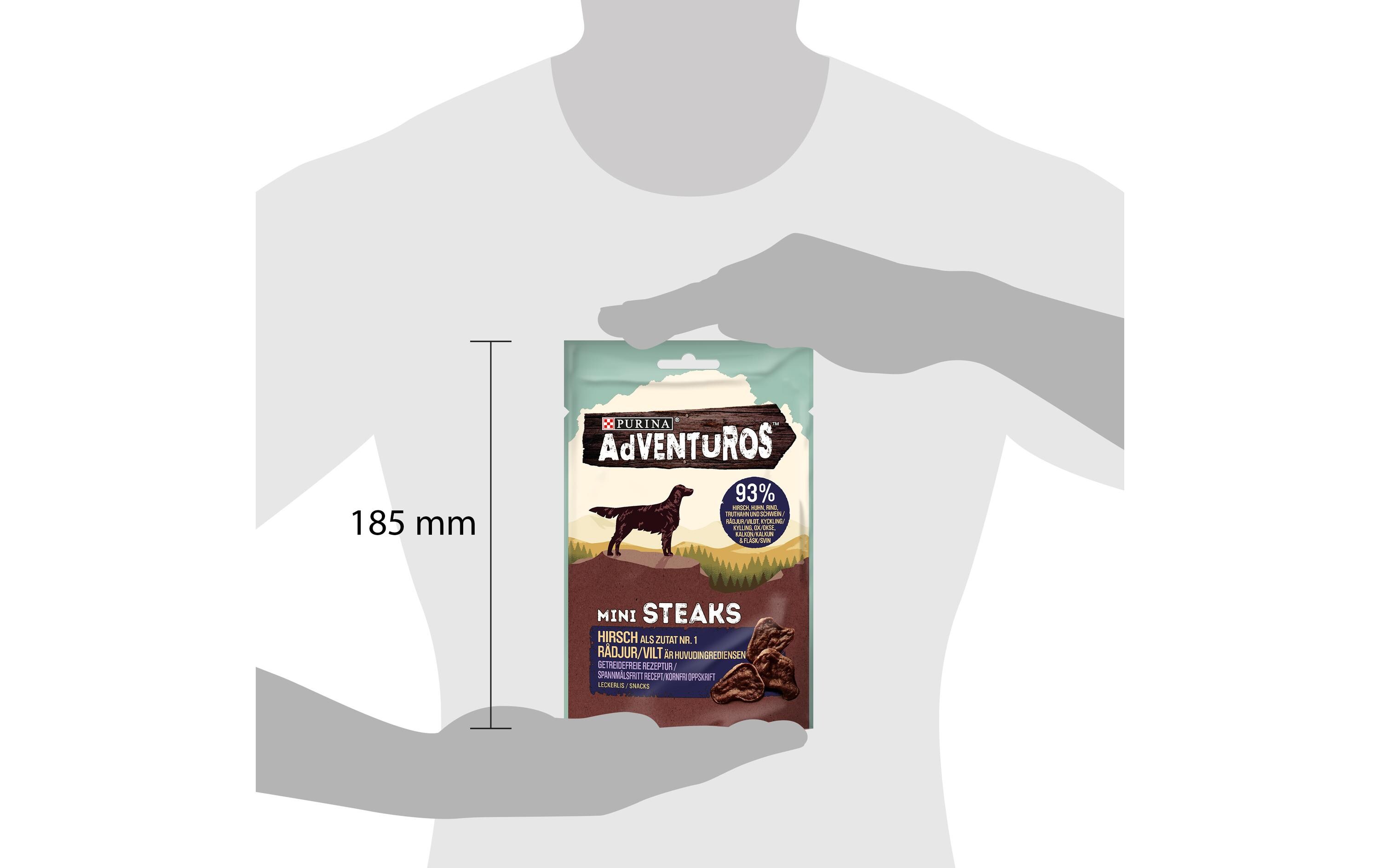 Leckerli Mini Steaks Wild, 70 gSofter Snack für Hunde