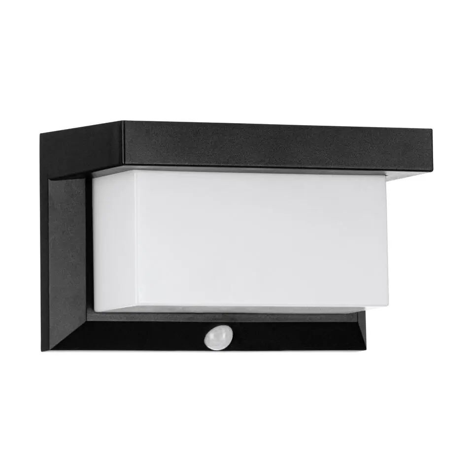EGLO Utrera Wandlamp - Solar - Zonne-Energie - Zwart - 20 cm