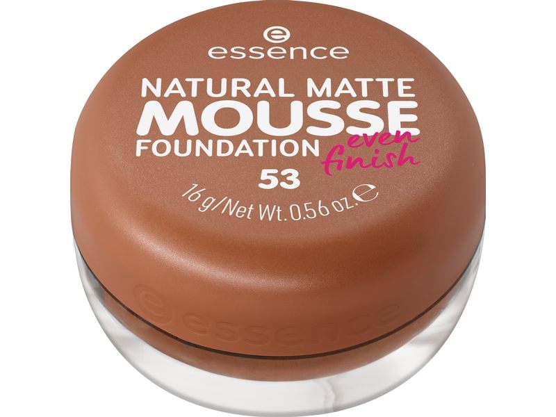 essence Foundation Natural Matte Mousse 53 Mousse Foundation mit mittlerer Deckkraft für einen natürlichen, matten Look