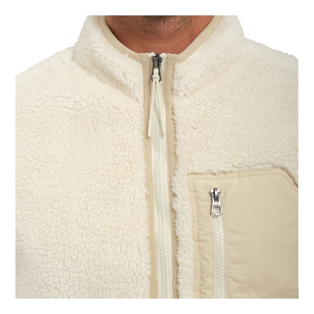 Volcom MUZZER FUZZAR - Polaire Homme dirty white