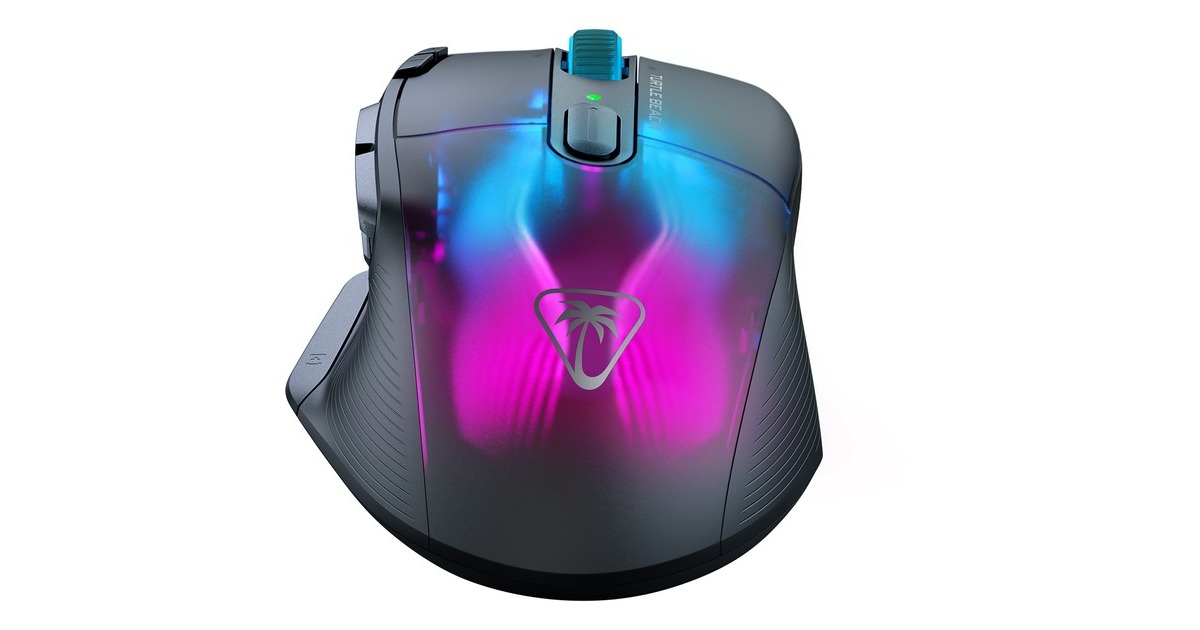 Turtle BeachKone XP Air gaming muis  (Zwart, USB-C / 2,4GHz / Bluetooth, 50 - 19.000 Dpi, RGB)