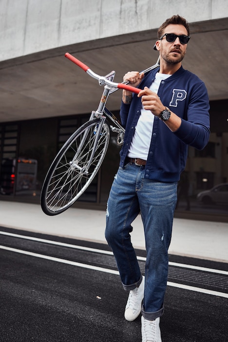 JP 1880 Collegejacke, Sweat, bis 7 XL