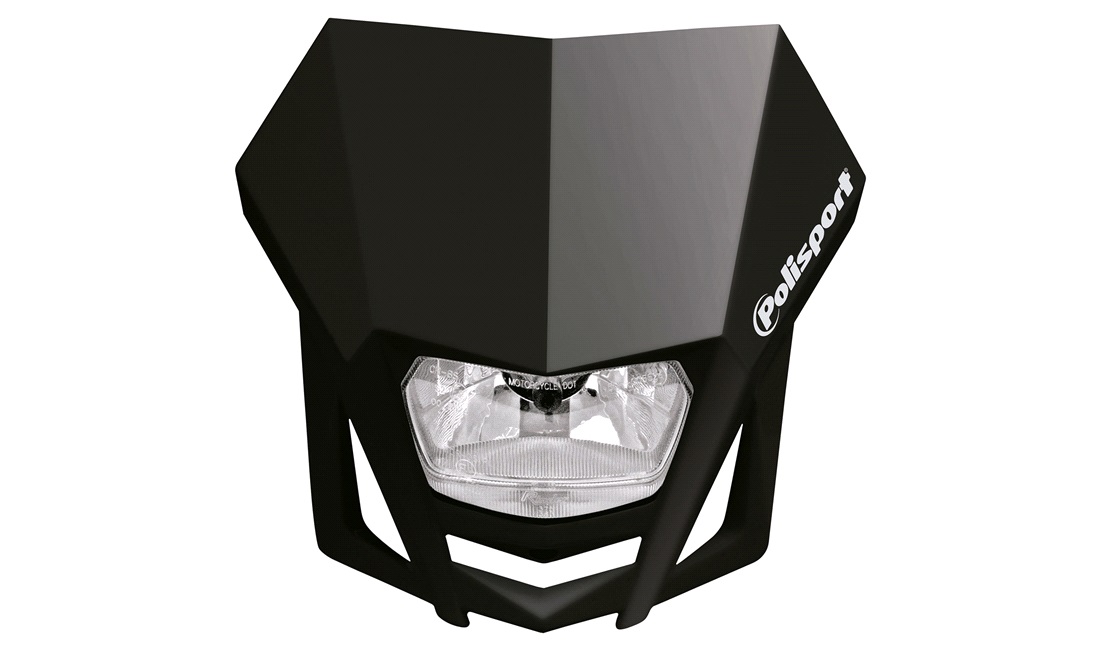 Polisport forlygte med H4 halogen universal, sort