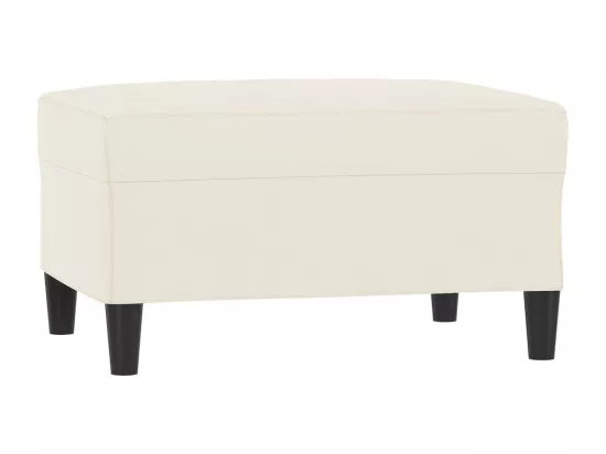 Ensemble de canapés 3 pcs avec coussins Crème Velours