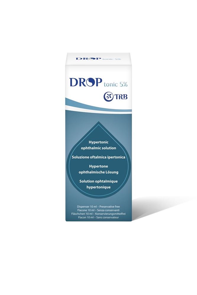 DROPTONIC Gtt Opht 5 % Fl 10 ml<br>10 ml, Flasche, Augentropfen, Lösung