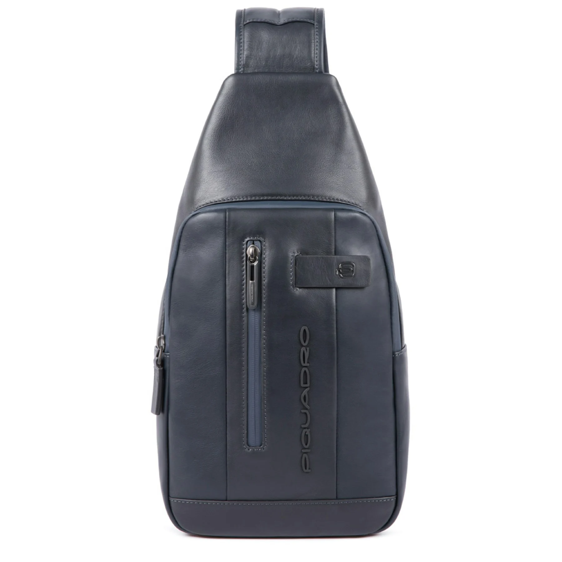 Sac bandoulière mono-bretelleen cuir | Bleu