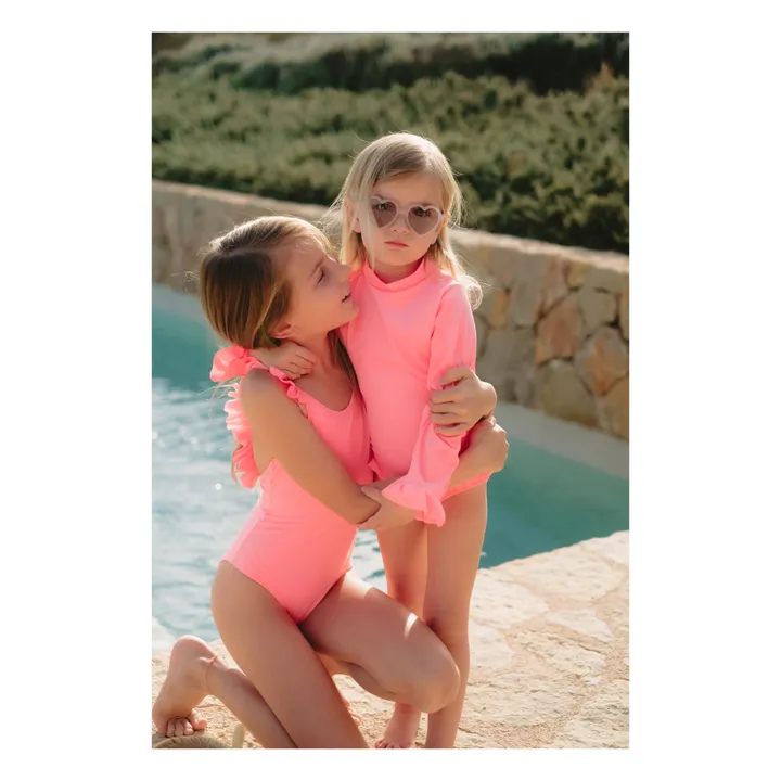 Lison Paris Maillot 1 Pièce Anti-UV Bora Bora Surfer | Rose fluo