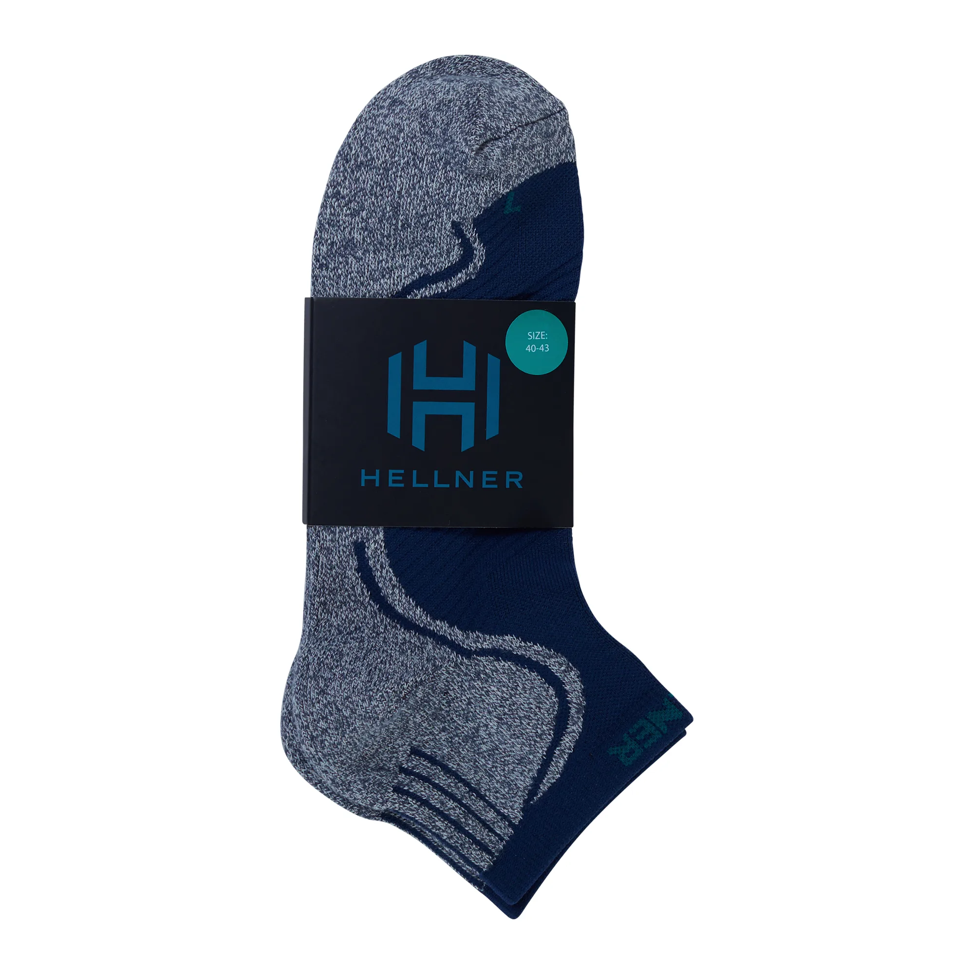 Hellner Shaftless Tech Run Sock Dress Blues