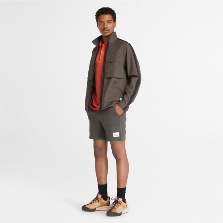 Shorts Timberland x Icebreaker Merino Terry Chino para homem em cinza escuro