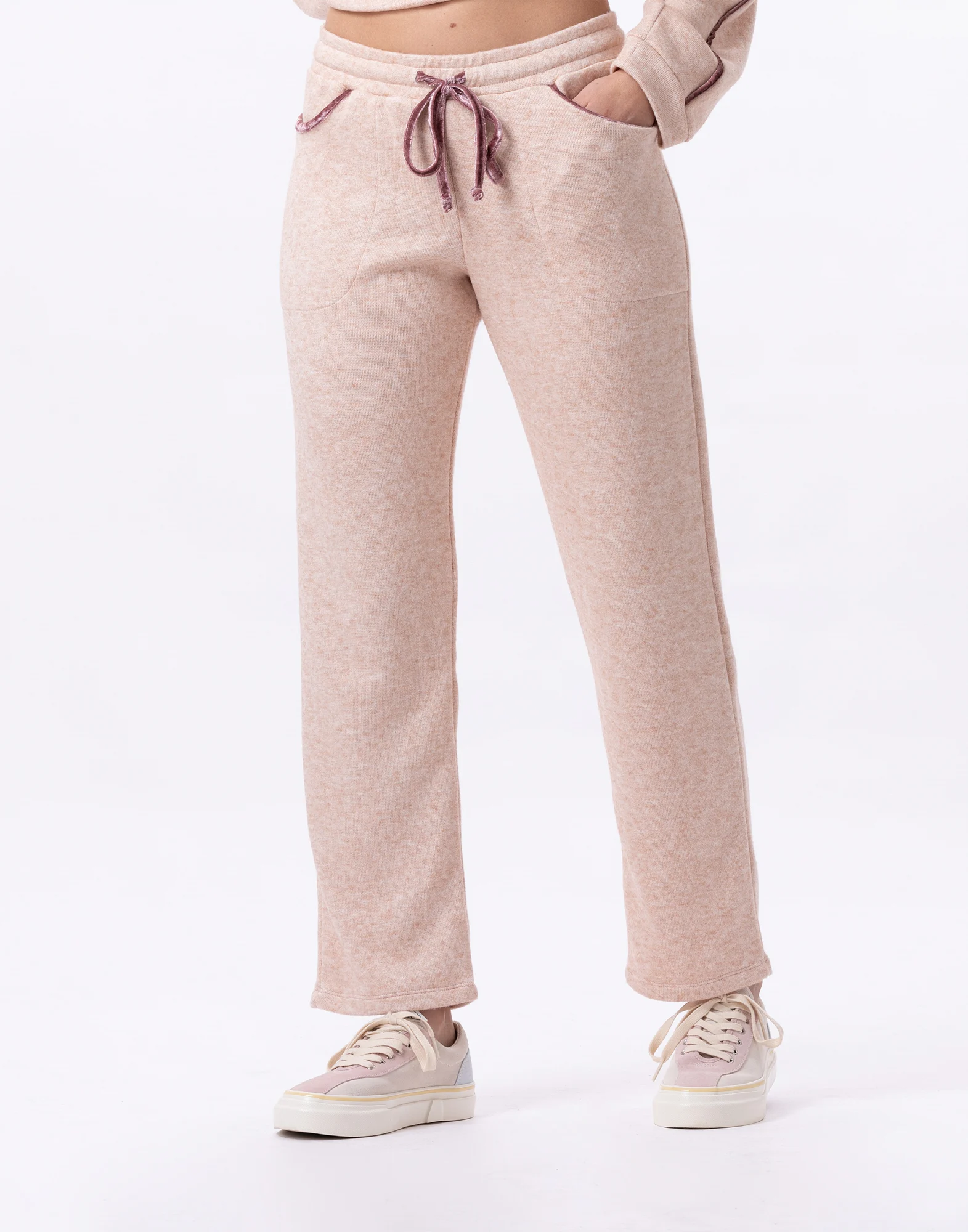 ALPAGA 880 - Pantalon en maille tricot | Beige