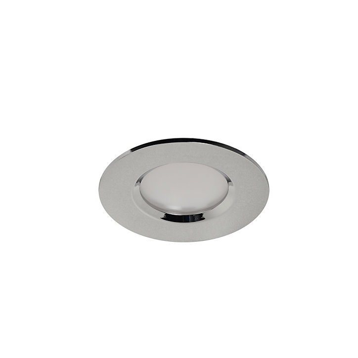 3 spots encastrables Etana LED intégrée blanc chaud IP65 410lm 4.7W Ø8.5cmxH.3.1cm métal chrome GoodHome