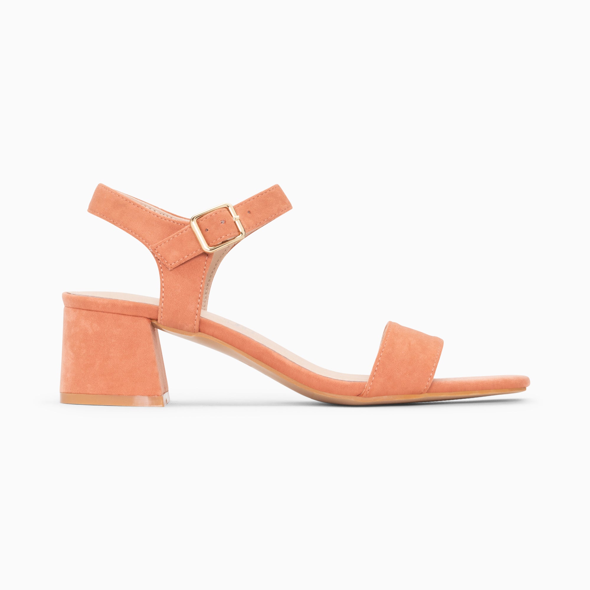Sandales à talon, Compensées-Sandales à talon Laurie rose saumon