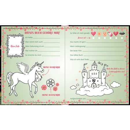 Coppenrath Verlag Freundebuch: Einhorn - Meine Freundinnen & Freunde