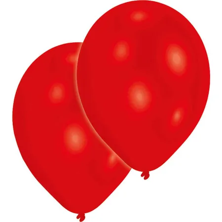 amscan Latexballons Metallic rot, 50 Stück