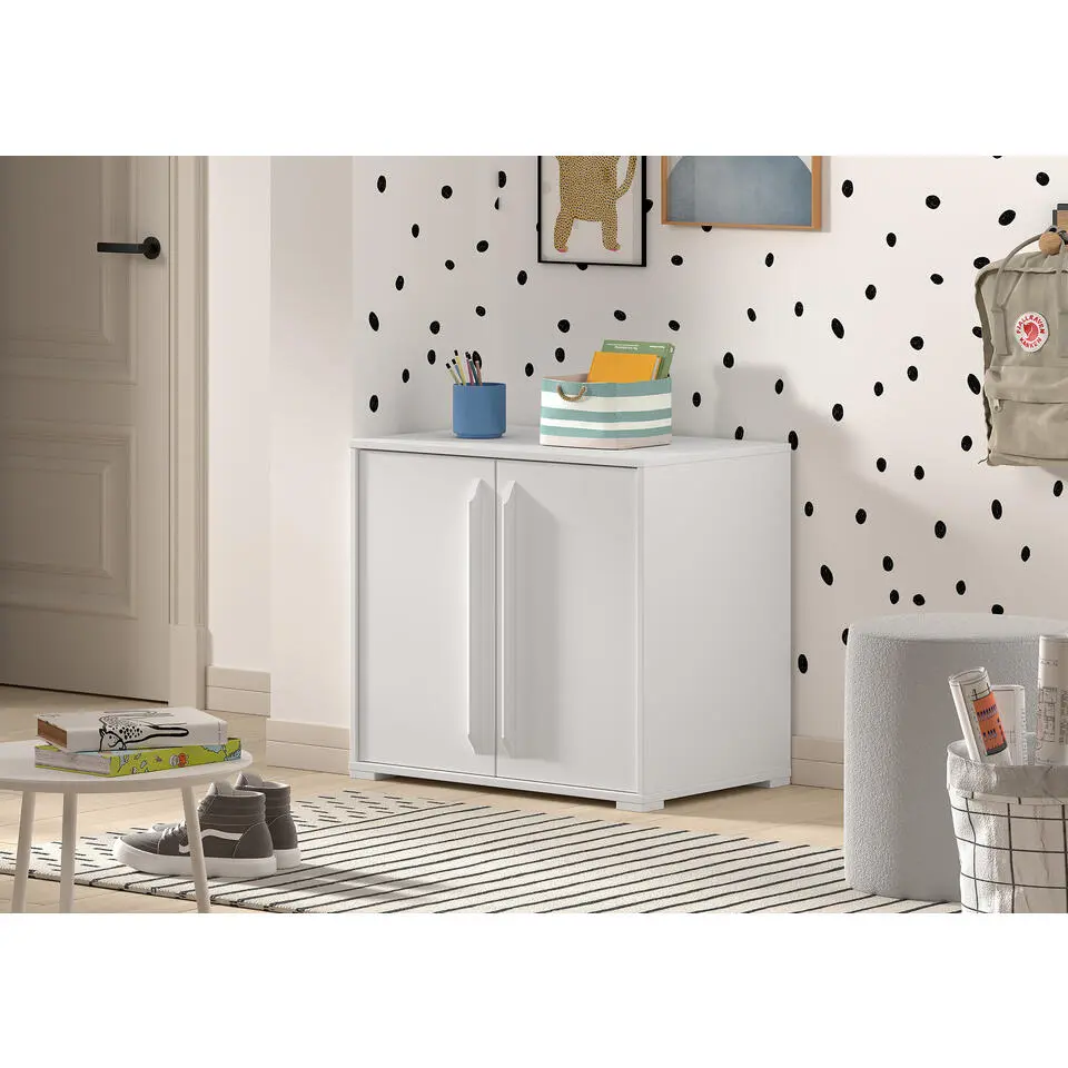 Vipack commode Sam 2 deuren - 62x43x68 cm - wit