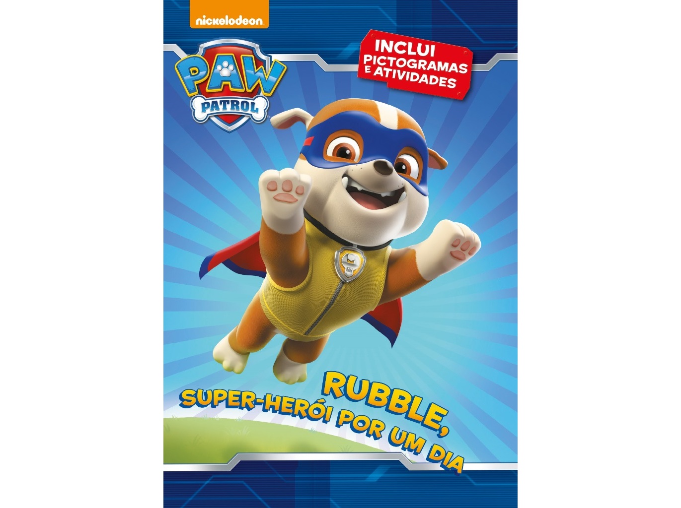 LIVRO PATRULHA PATA RUBBLESUPER HEROI POR UM DIA