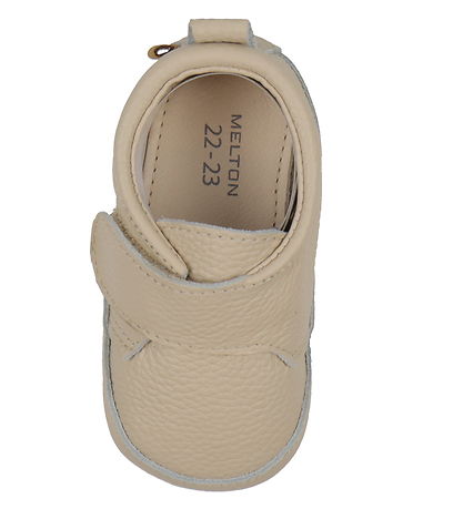 Melton Leder-Krabbelschuhe - Oxford Tan