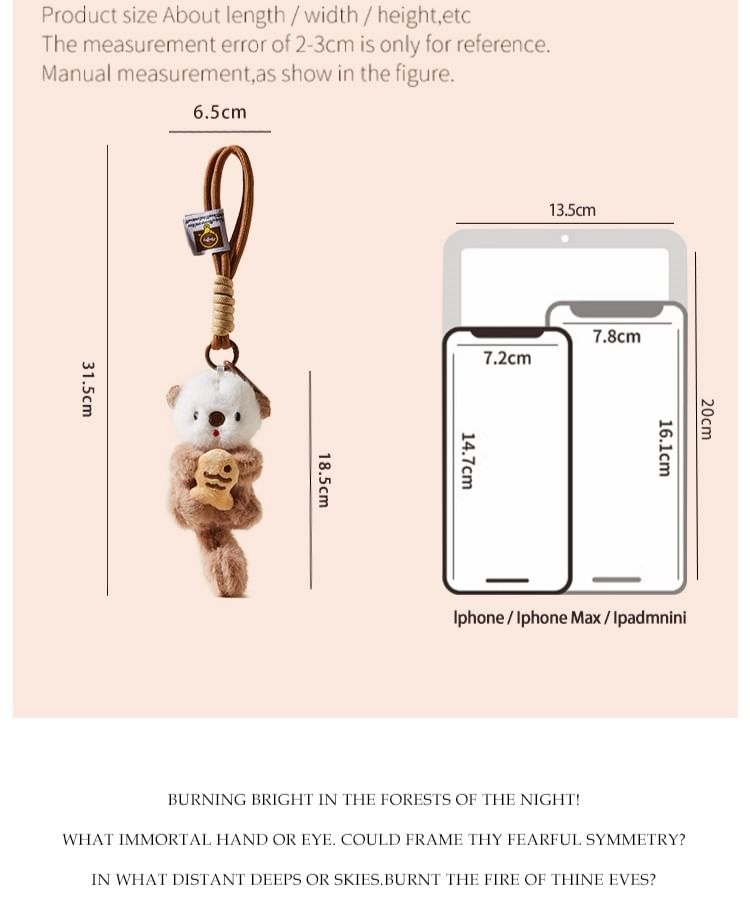 Bohod - Otter pluche riem tas charme