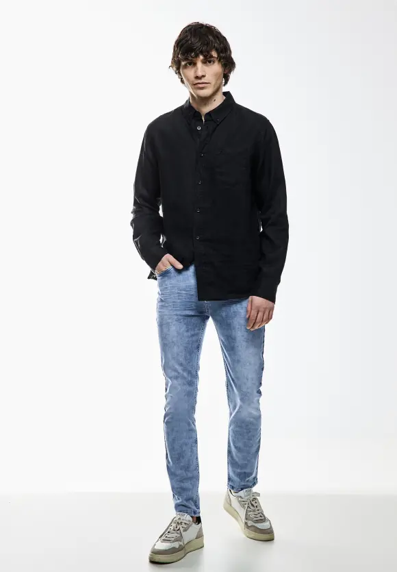 Slim Fit bleached Jeans - light blue wash