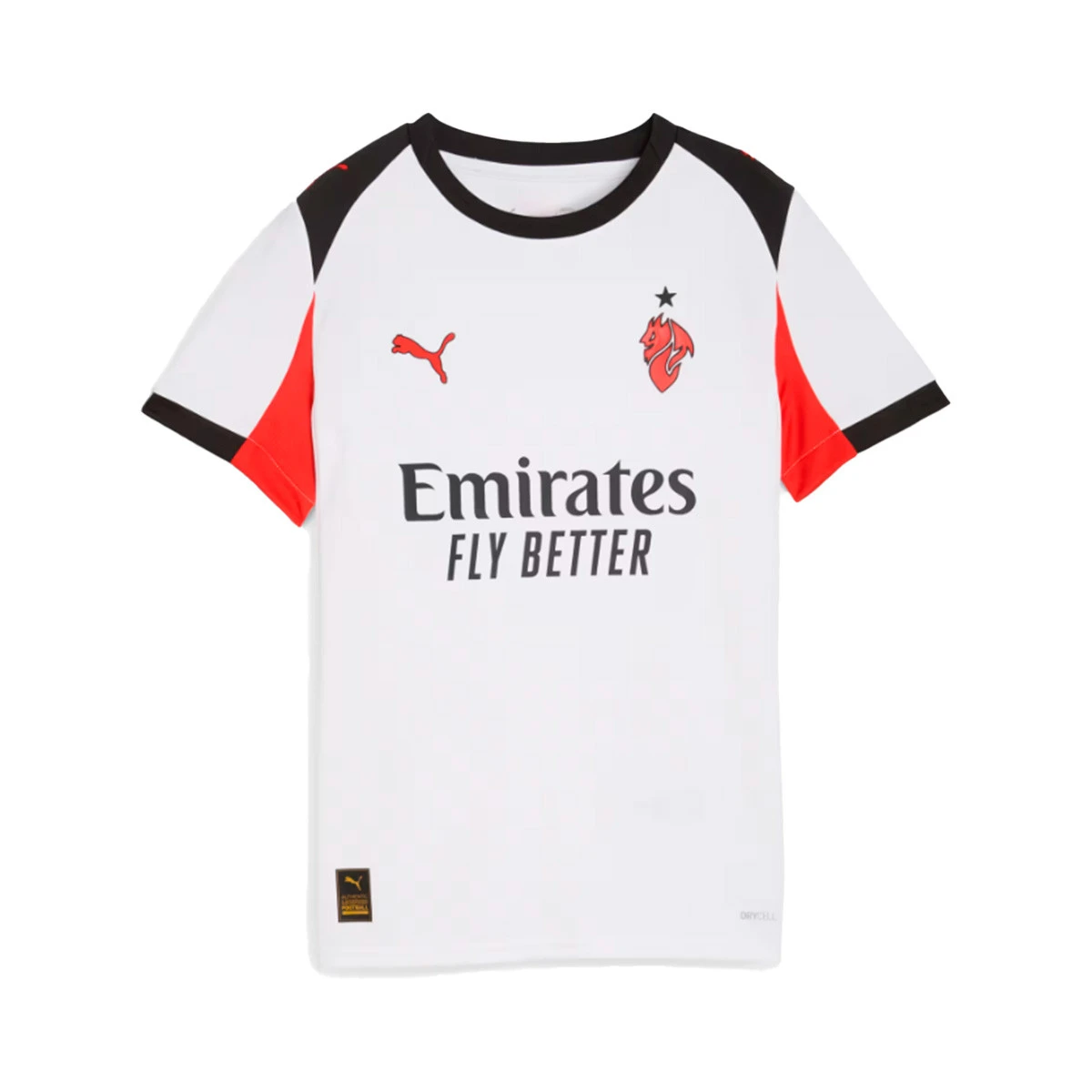 Camisola Puma AC Milan Segundo Equipamento 2025-2026 Criança