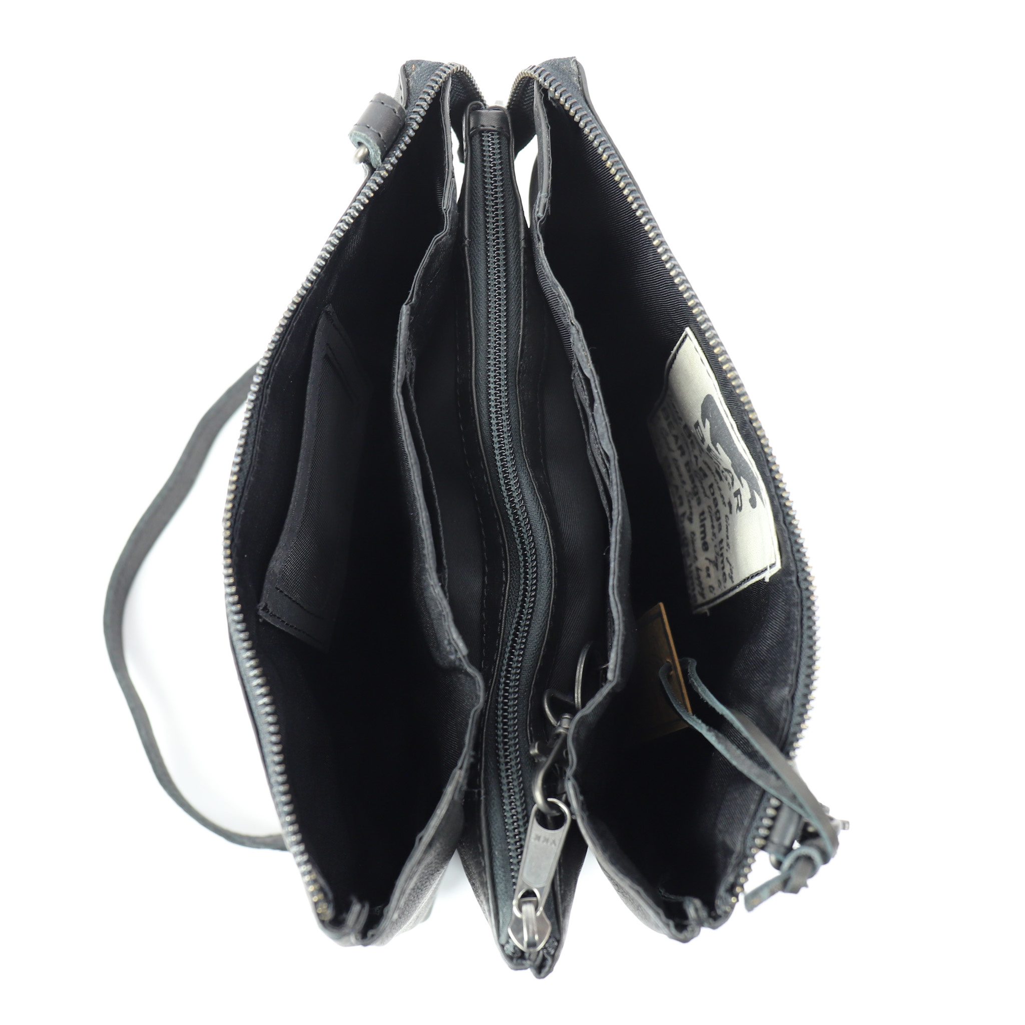 Bear Design Callisto Pelle Portemonnee tasje Uma XL Zwart CP1268