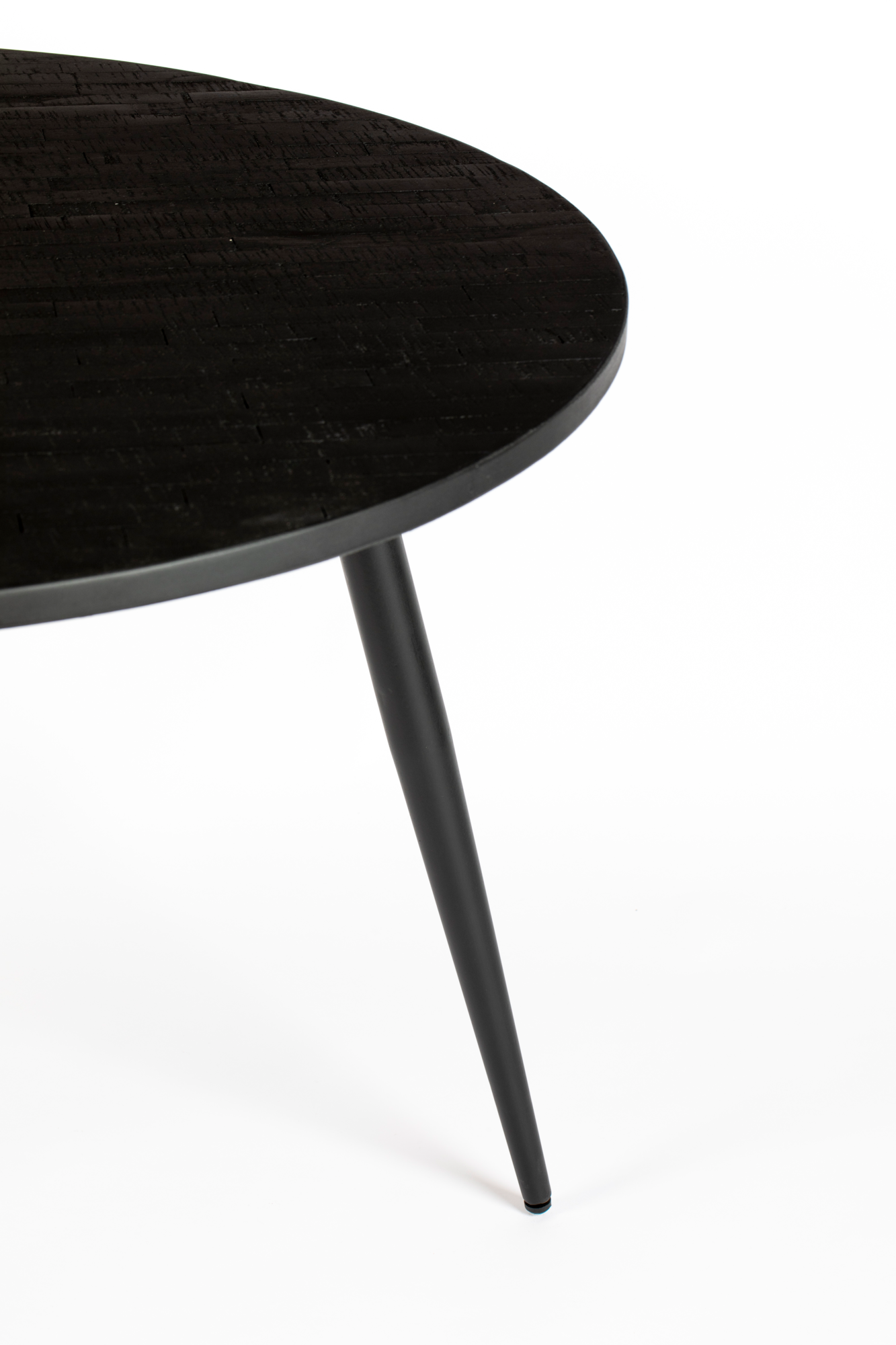 Eettafel Mo  rond zwart  110 cm