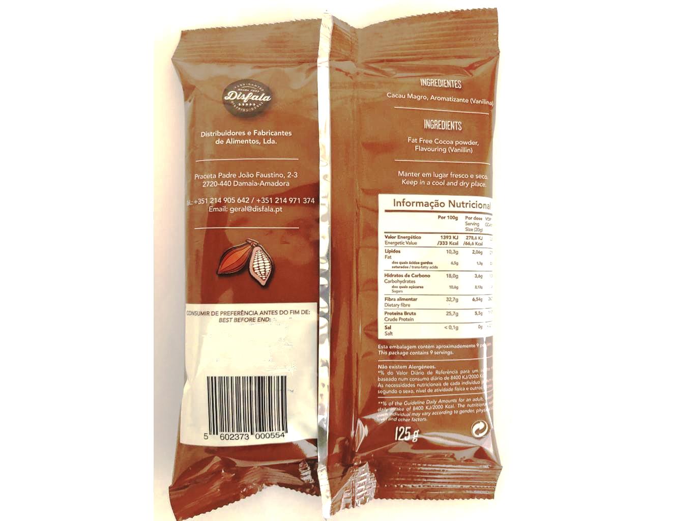 CACAU DISFALA EM PÓ MAGRO 125G