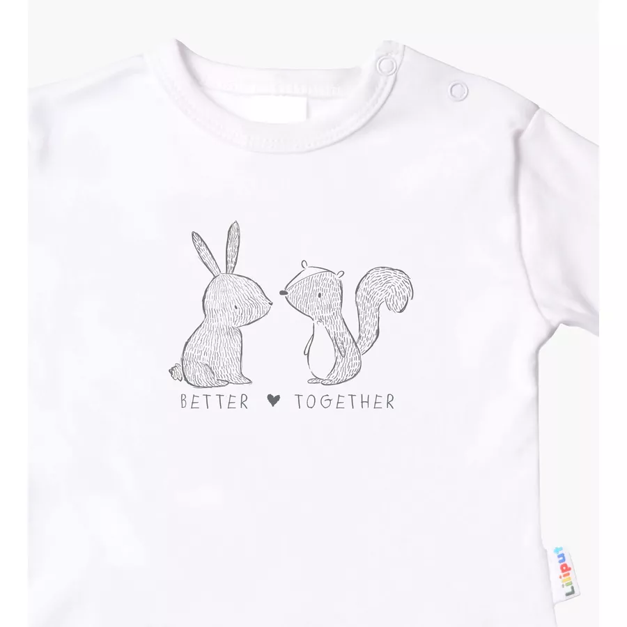 Liliput Langarmshirt Better Together weiß