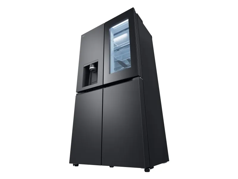 LG GMG960EVJE - Køleskab/fryser - frans dør-bundfryser med vanddispenser, isdispenser - Wi-Fi - bredde: 91.4 cm - dybde: 72.9 cm - højde: 179.2 cm - 638 liter - Klasse E - essens sort stål