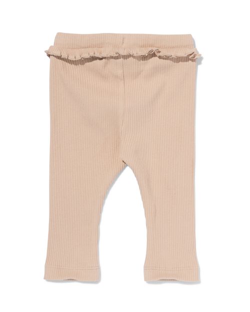 legging côtelé pour bébé sable